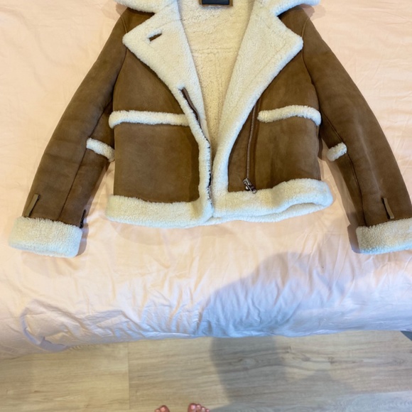 All Saints Shearling Farley Jacket - Picture 7 of 13